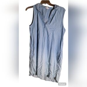 BeachLunchLounge Chambray Sleeveless Dress Women’s XXL